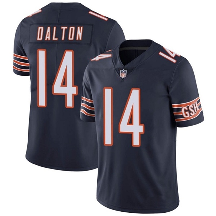 Men's Navy Chicago Bears #14 Andy Dalton Vapor untouchable Limited Stitched Jersey